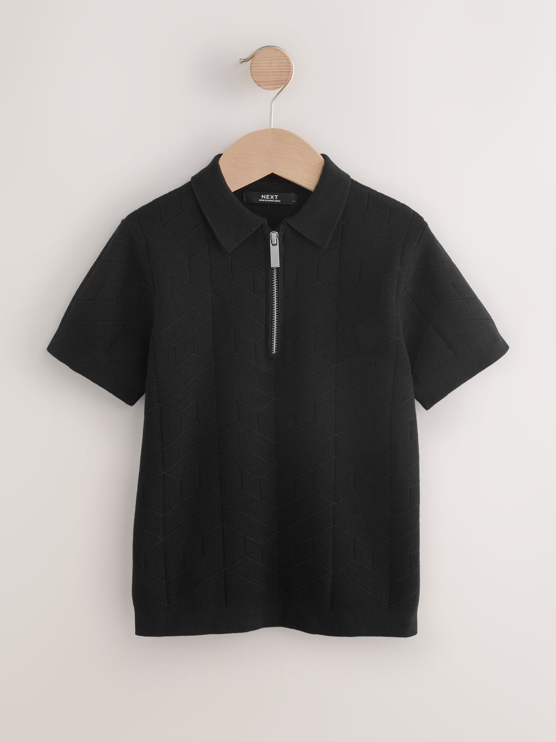 トップス TECH KNIT POLO S/S 2026SS3rd ink black F23190s.jpg