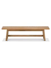 Bentley Designs Oak Camden Rustic Oak Small Dining Bench - Image 3 of 3