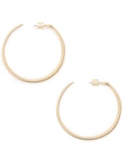 AllSaints Gold Tone Serpent Hoop Earrings - Image 1 of 5