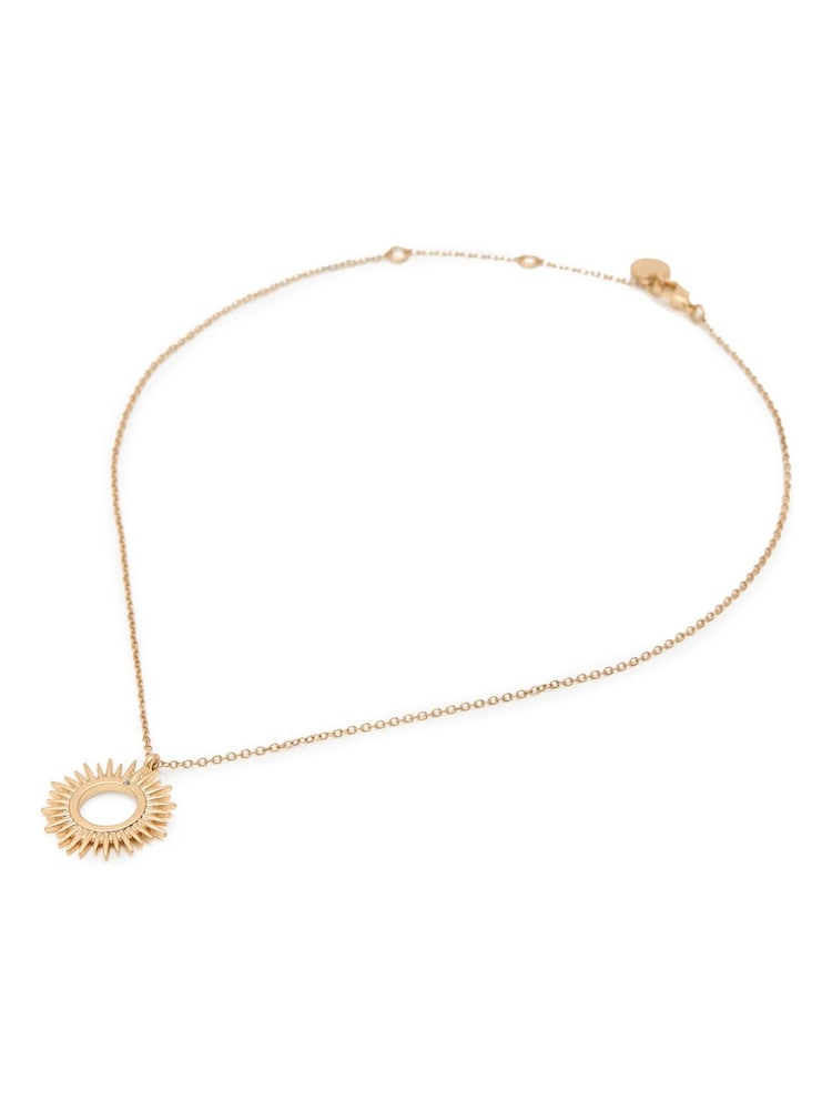 AllSaints Gold Tone Sunburst Pendant Necklace - Image 2 of 4 AllSaints Gold Tone Sunburst Pendant Necklace - Image 2 of 4
