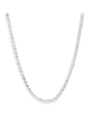 AllSaints Silver Tone Double Crystal Statement Collar Necklace - Image 1 of 3