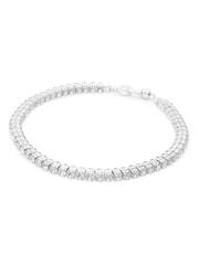 AllSaints Silver Tone Double Crystal Statement Collar Necklace - Image 2 of 3
