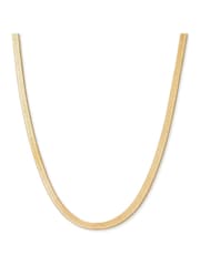 AllSaints Gold Tone Signature Snake Effect Chain Collar Necklace - Image 2 of 5