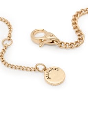 AllSaints Gold Tone Geometric Crystal Y Necklace - Image 4 of 4