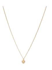 AllSaints Gold Tone Studded Heart Pendant Necklace - Image 1 of 4