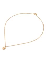 AllSaints Gold Tone Studded Heart Pendant Necklace - Image 2 of 4