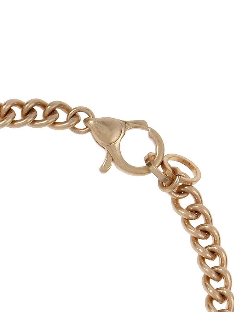 AllSaints Gold Tone Geometric Crystal Link Bracelet - Image 2 of 4