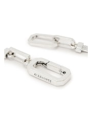 AllSaints Silver Tone Signature Snake Effect Chain Collar Necklace - Image 4 of 5