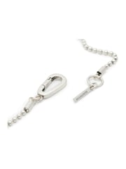 AllSaints Silver Tone Mens Skull Pendant Necklace - Image 2 of 5