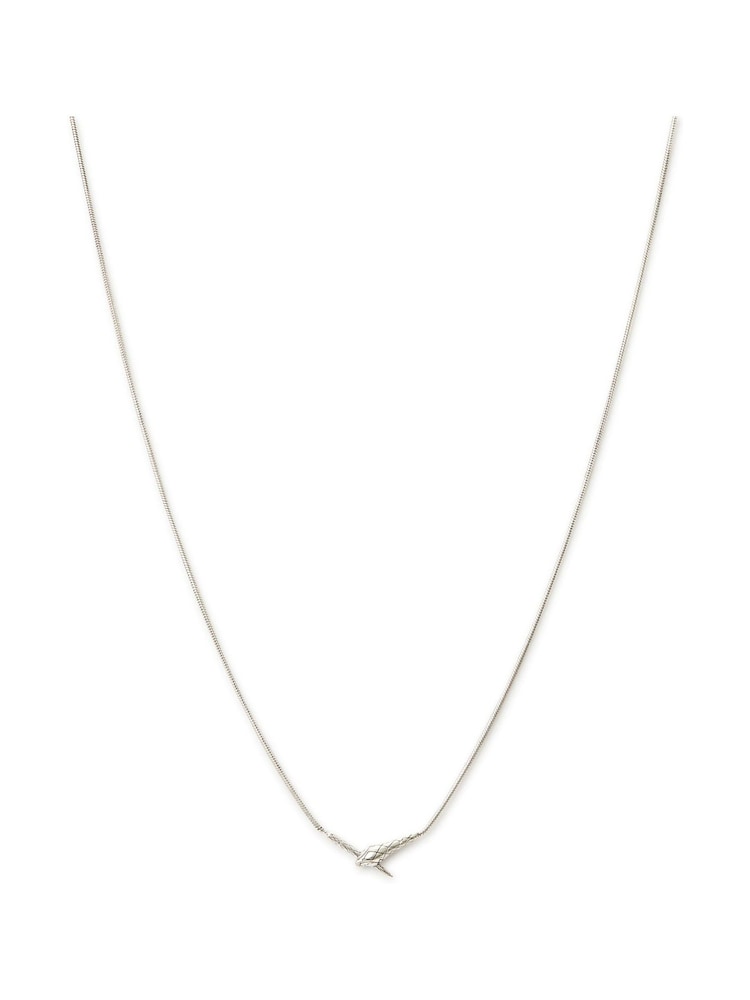AllSaints Silver Tone Serpent Collar Necklace - Image 2 of 7