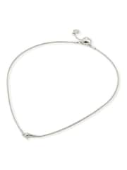 AllSaints Silver Tone Serpent Collar Necklace - Image 6 of 7