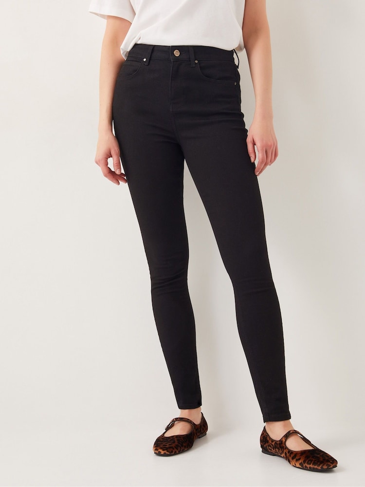 Monsoon Black Nadia High Waisted Skinny Jeans - Image 2 of 4