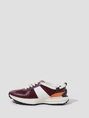 Monsoon Red Tyra Faux Leather Trainers - Image 1 of 3