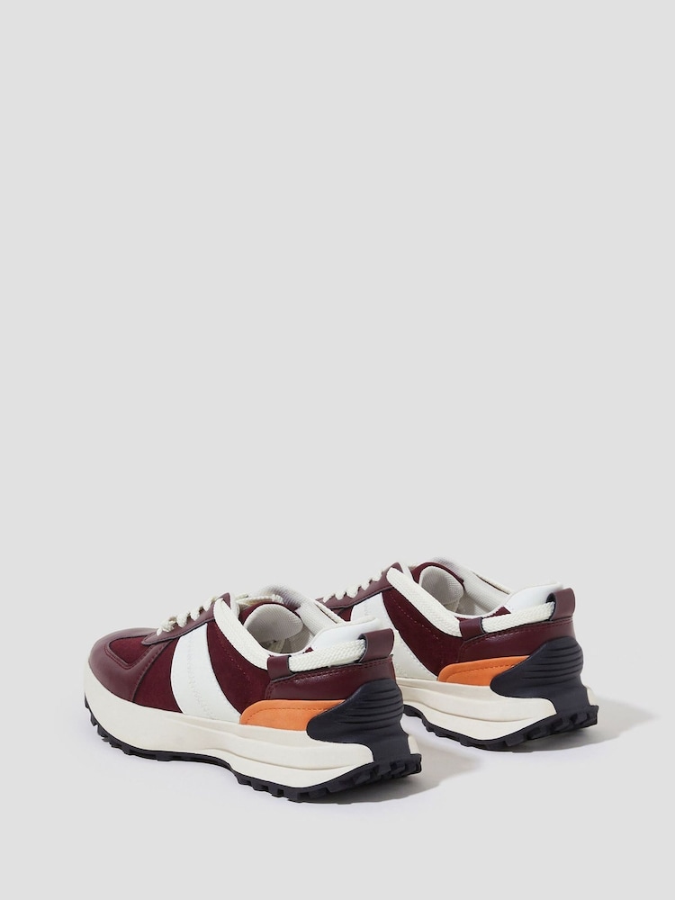 Monsoon Red Tyra Faux Leather Trainers - Image 2 of 3