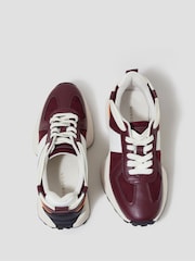 Monsoon Red Tyra Faux Leather Trainers - Image 3 of 3