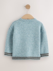 Blue NYC Knitted Jumper (3mths-7yrs) - Image 2 of 4