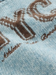 Blue NYC Knitted Jumper (3mths-7yrs) - Image 4 of 4