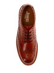 Jones Bootmaker Bushwick Goodyear Welted Leather Brown Brogues - Image 4 of 5