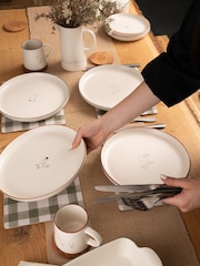 Woodbury Lane Set of 4 Natural Animal Dinner Plates - Image 1 of 5