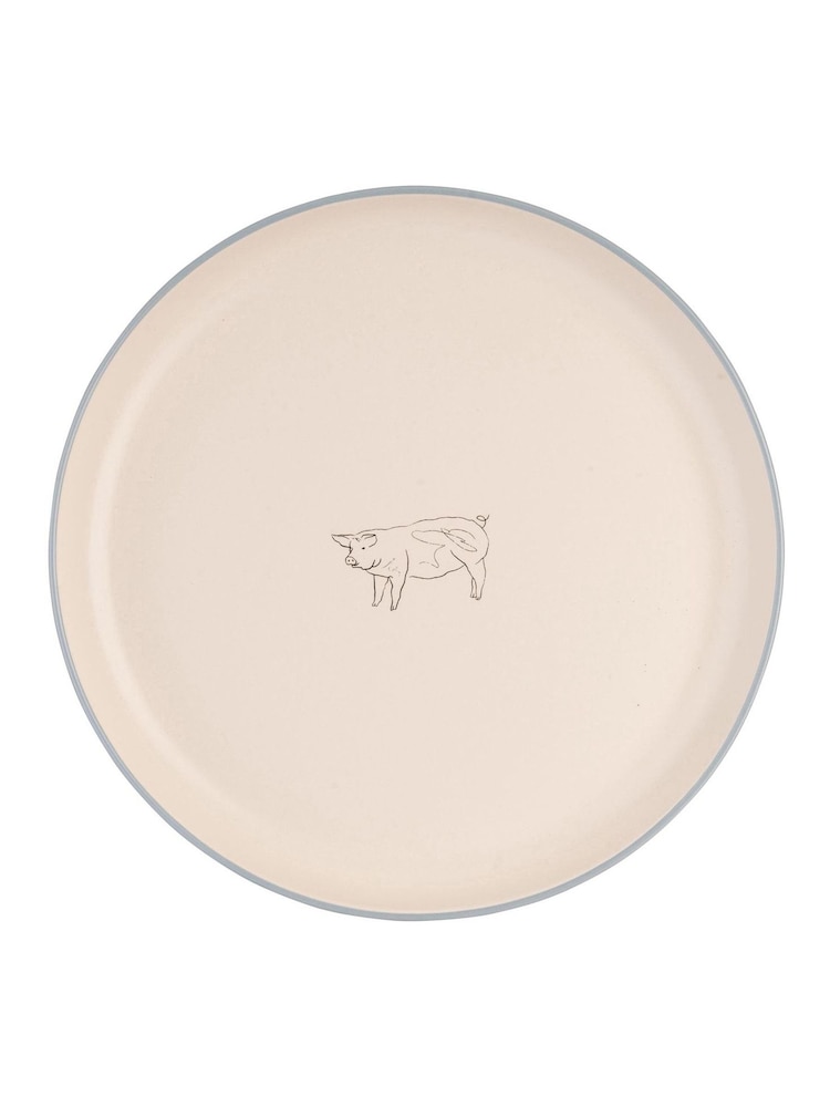 Woodbury Lane Set of 4 Natural Animal Dinner Plates - Image 2 of 5
