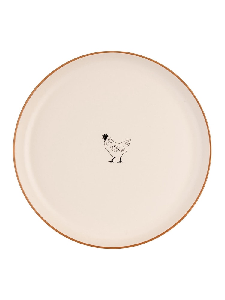 Woodbury Lane Set of 4 Natural Animal Dinner Plates - Image 5 of 5