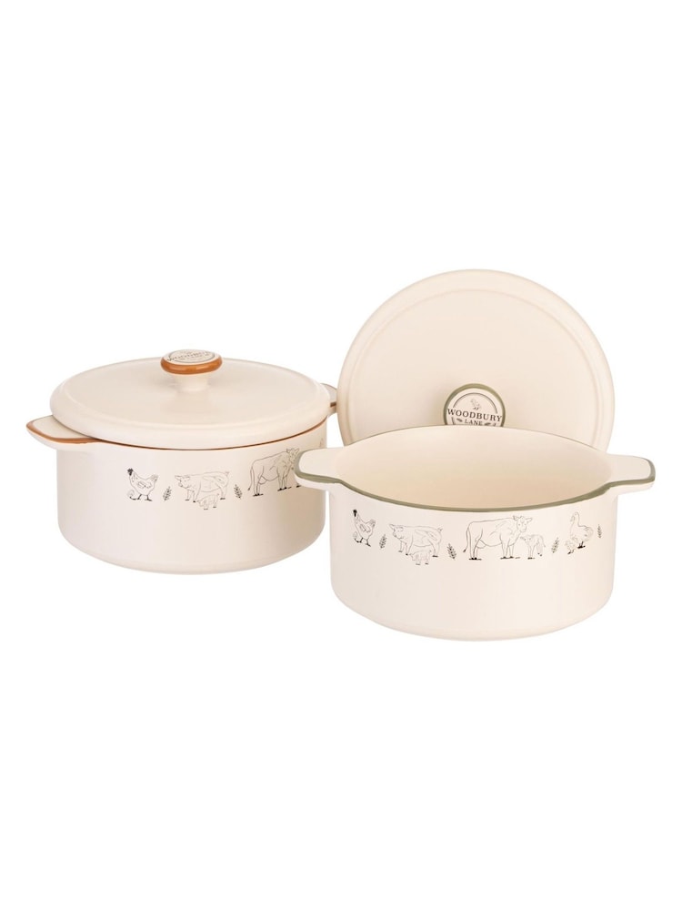 Woodbury Lane 2 Pack Natural Mini Casserole Dishes - Image 2 of 5