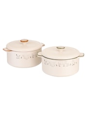 Woodbury Lane 2 Pack Natural Mini Casserole Dishes - Image 5 of 5