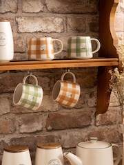 Woodbury Lane Set of 4 Brown Mini Mug - Image 1 of 7