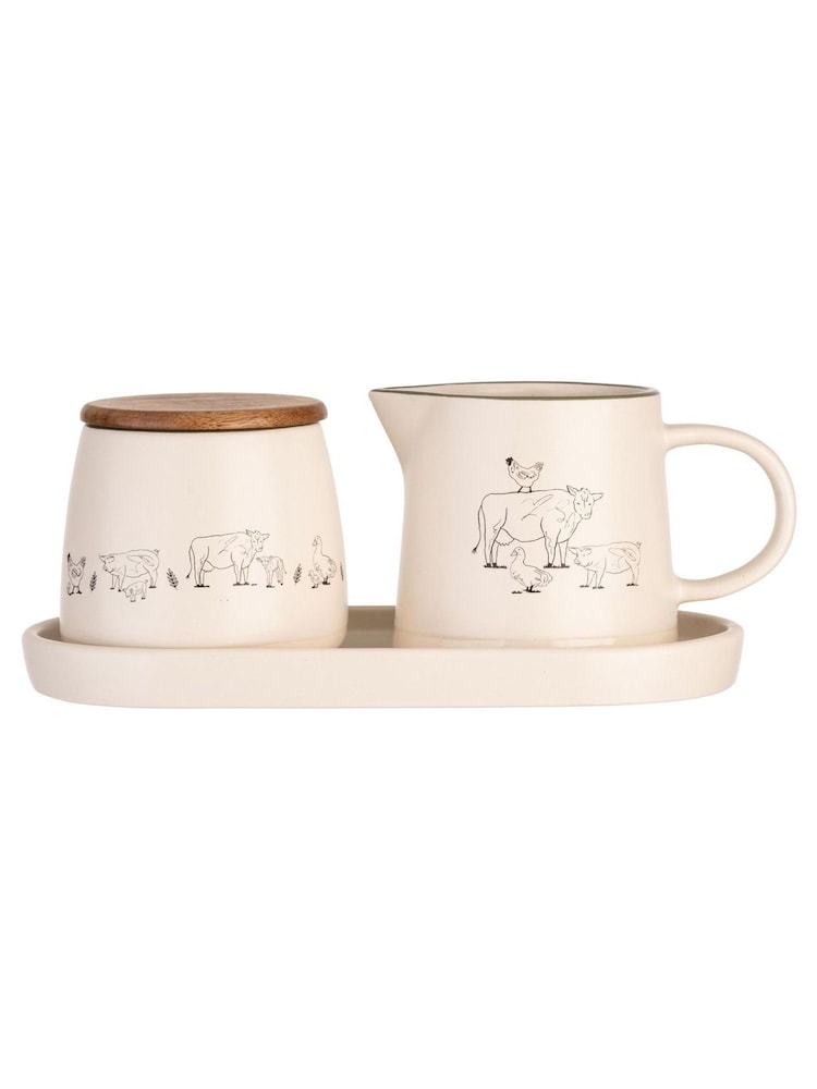 Woodbury Lane Natural Sugar and Milk Jug Set - Image 2 of 3