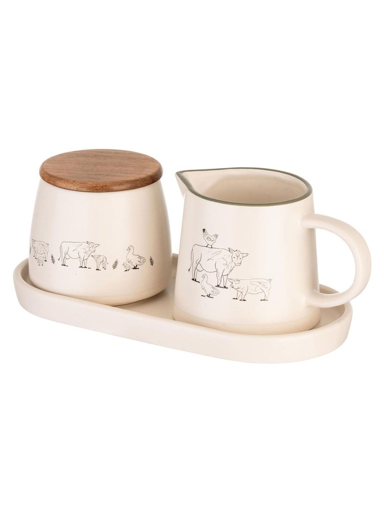 Woodbury Lane Natural Sugar and Milk Jug Set - Image 3 of 3