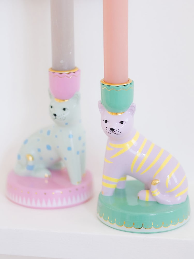 Yvonne Ellen Green Animal Candlestick Holders - Image 1 of 6