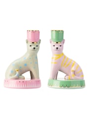Yvonne Ellen Green Animal Candlestick Holders - Image 2 of 6