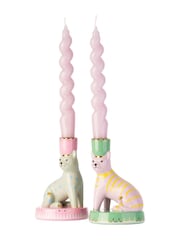 Yvonne Ellen Green Animal Candlestick Holders - Image 3 of 6