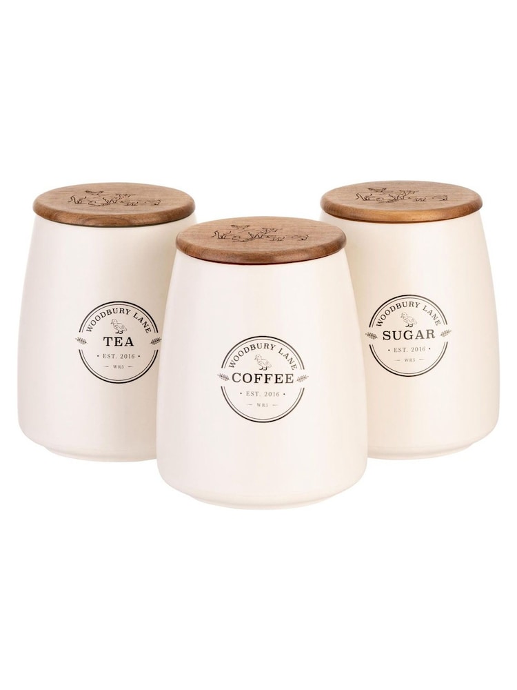Woodbury Lane Natural Storage Canister Set - Image 2 of 2