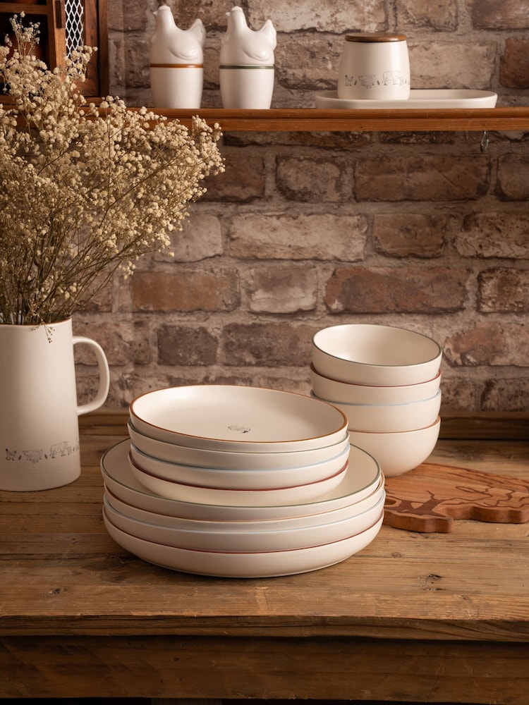Woodbury Lane Natural Animal Dinner Set 12 Piece - Image 2 of 6