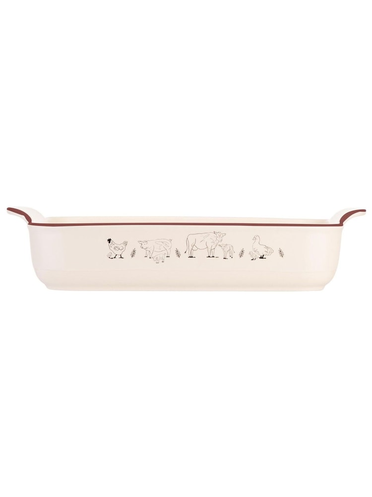 Woodbury Lane Set of 2 Natural Roasting Dishes - Image 2 of 3
