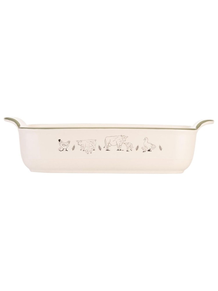 Woodbury Lane Set of 2 Natural Roasting Dishes - Image 3 of 3