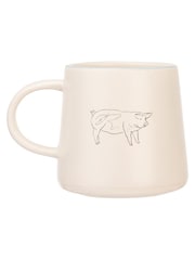 Woodbury Lane Set of 4 Natural Animal Mug - Image 5 of 5