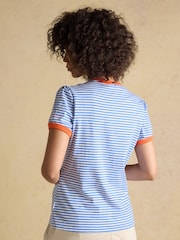 Blue Stripe & Navy - حزمة من 2 تيشِرت بكُم قصير Erin من Joules - Image 4 of 7
