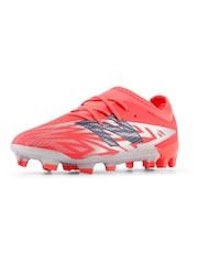 New Balance Red Kids Furon Firm Ground Football Boots - Image 4 of 8