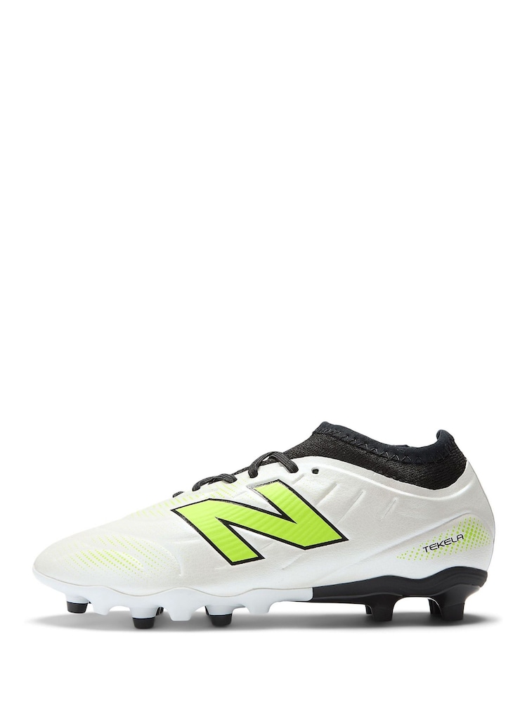 New Balance Silver Kids Tekala Firm Ground Football Boots - Image 2 of 10 New Balance Silver Kids Tekala Firm Ground Football Boots - Image 2 of 10