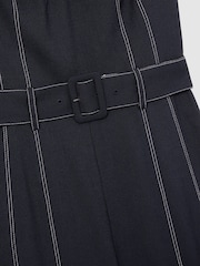 Reiss Fianna Contrast Stitch Structured Jumpsuit - Imagen 5 de 5