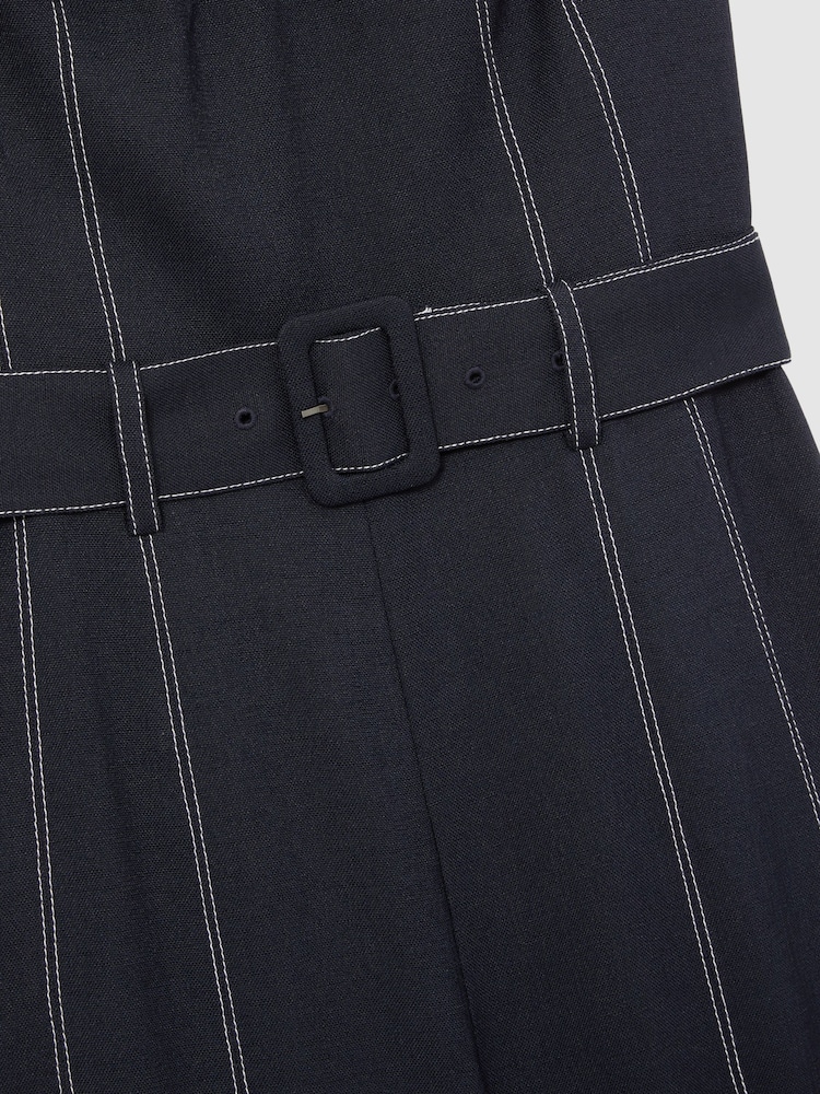 Reiss Fianna Contrast Stitch Structured Jumpsuit - Imagen 5 de 5