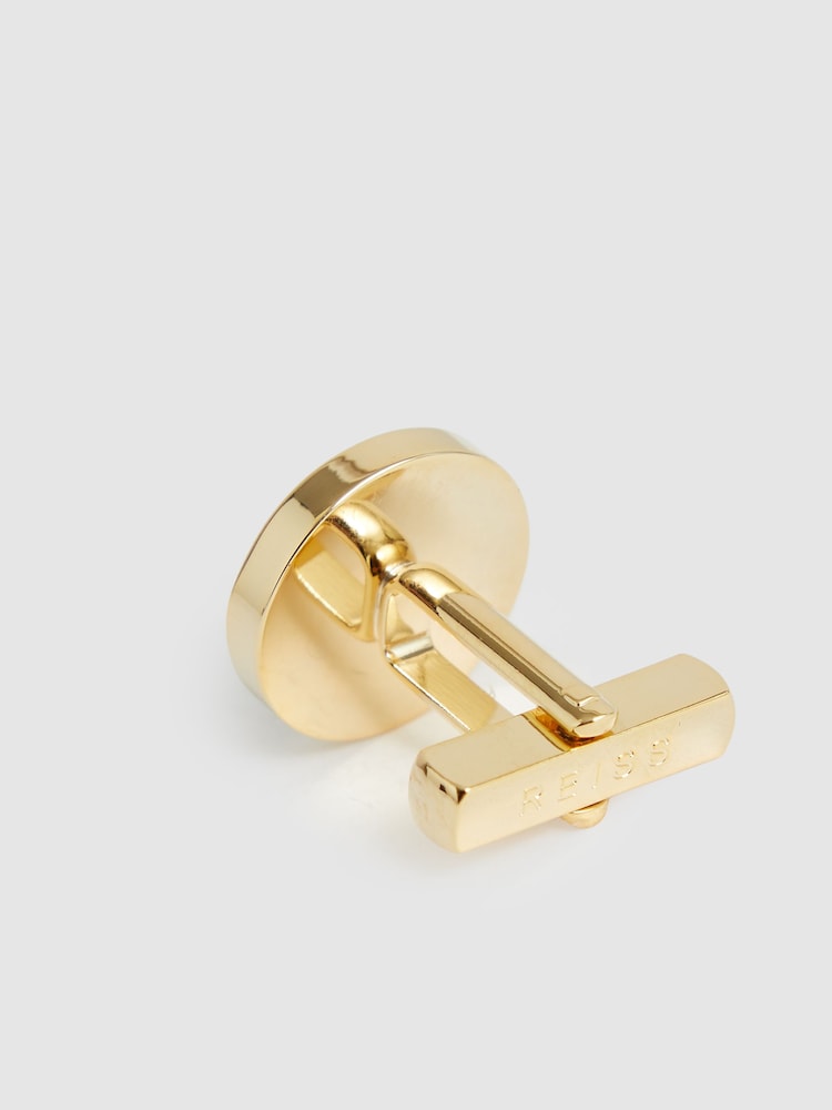 Gold Tone /Onyx - Reiss Ardley Cufflinks - Image 3 of 4
