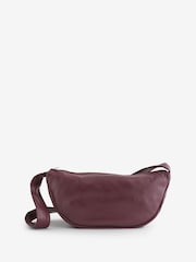 St Agni Red Soft Crescent Bag - Image 1 of 10