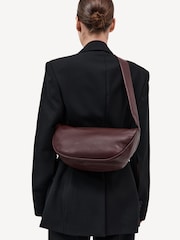 St Agni Red Soft Crescent Bag - Image 2 of 10
