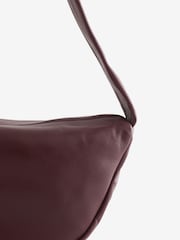 St Agni Red Soft Crescent Bag - Image 9 of 10