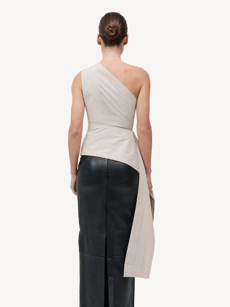 St Agni Cream Asymm Origami Top - Image 2 of 6