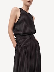 St Agni Brown Wool Pinstripe Tank - Image 6 of 7