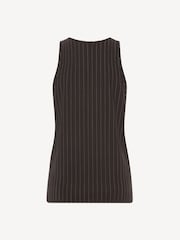 St Agni Brown Wool Pinstripe Tank - Image 9 of 9